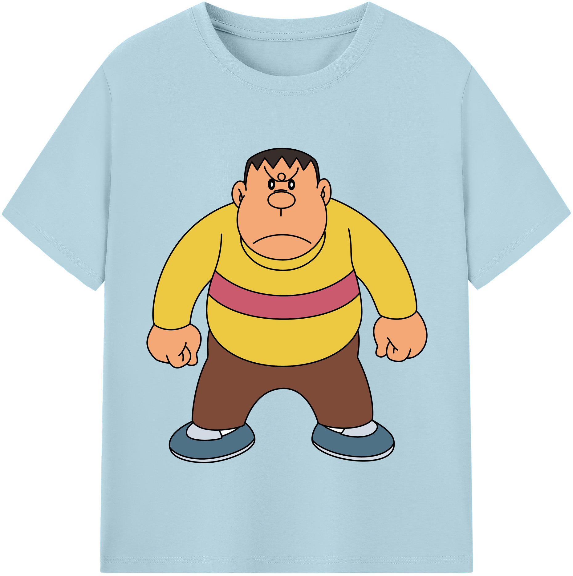 （画像用） ドラえもん 剛田武 Doraemon Gouta Takeshi 綿100％半袖Tシャツ（フロントプリント）